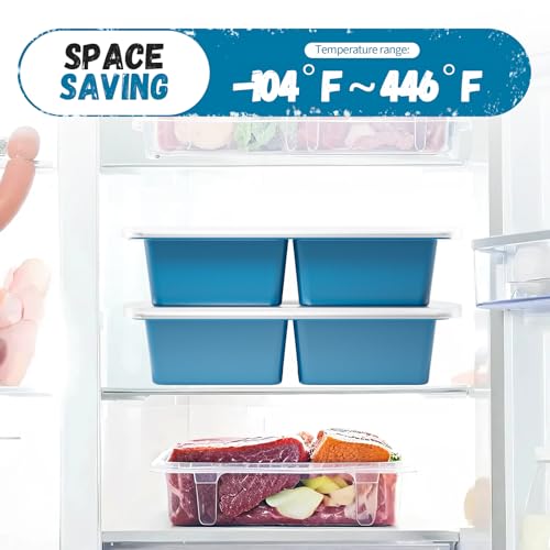 Silicone Freezer Tray With Lid (2 Cup, 2 Pack)