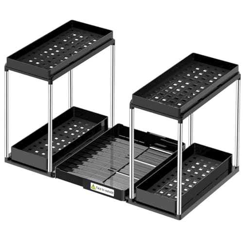 Expandable Under Sink Organizer (27.9"L x 15.51"W-Fixed height)
