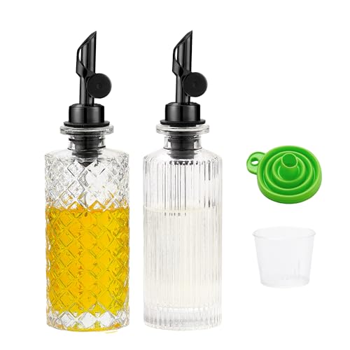 Glass Olive Oil Dispenser Bottle Small (black)