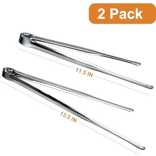 Stainless Steel Kitchen Tongs 2 Set