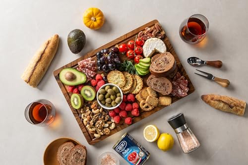 Walnut Wood Cutting Boards for Kitchen (Walnut / 16.5"L x 11.6"W)