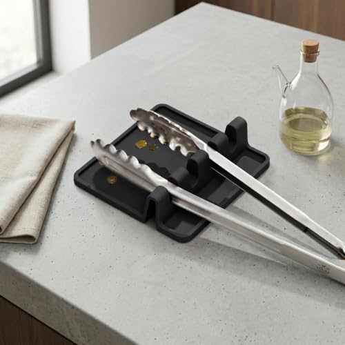 Silicone Utensil Rest (Medium / Night Black)