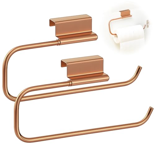 12.4 Inches Cabinet Door Paper Towel Holder (Rose Gold)