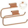 12.4 Inches Cabinet Door Paper Towel Holder (Rose Gold)