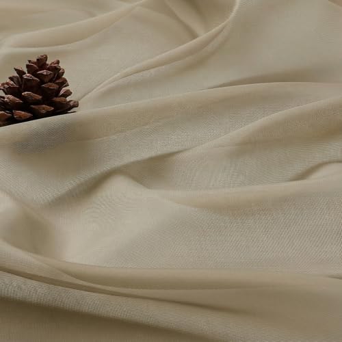 Taupe Bedroom Curtains 2 Panel Sets 90 Inch Length (Taupe / 59"W x 90"L (Pack of 2))