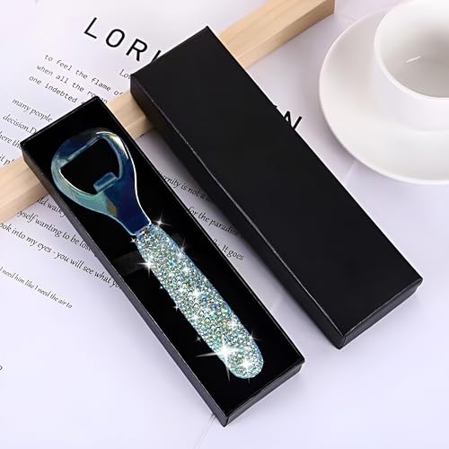 Handcrafted Silver Crystal Bling Beer Opener (silver0903)