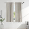 Blackout Curtains Thermal Insulated Window Treatment Panels Room Darkening Blackout Drapes for Living Room Back Tab (Cream / 52"W x 84"L (Pack of 2))