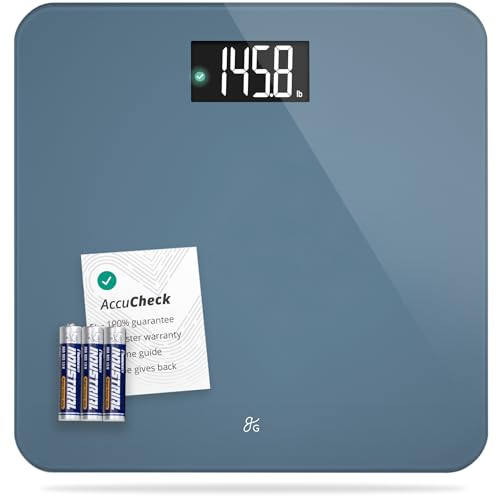 AccuCheck Digital Bathroom Scale for Body Weight (Stone Blue)
