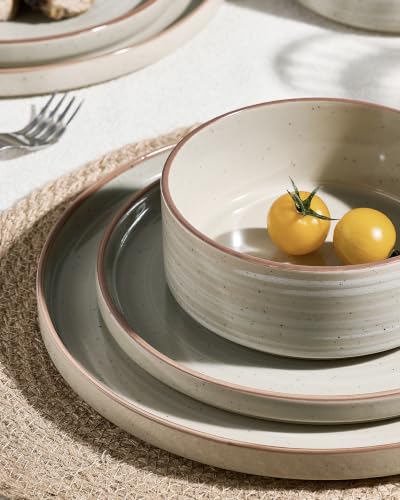 Stellar 24 Piece Stoneware Dinnerware Set (Matcha Green / Service for 8 (Standard Dinner Set))