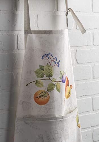 Aprons for women with Pocket 100% Cotton Pack of 1 (169 - Fruit D'hiver)