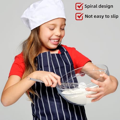 30 Pcs Mini Whisk Bulk Small Whisks for Cooking 304 Stainless Steel Tiny Whisk for Baking (6 Inch)