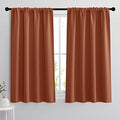 54 inch Blackout Curtains for Living Room Bedroom (Burnt Orange / 42"W x 54"L (Pack of 2))
