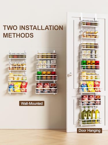 9 Tier Over the Door Pantry Organizer (White / 9 Tier-S)