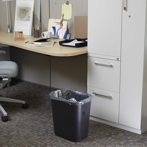 Deskside Wastebasket (3.25 Gallons / Black)