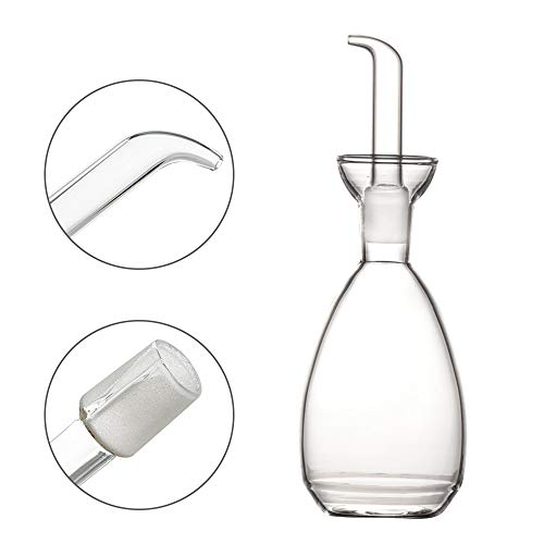 Glass Oil Bottle with Spout (8.5 Ounces)