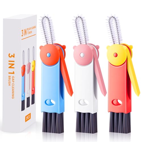 3 in 1 Cup Lid Cleaning Brush (Pink Blue Red)
