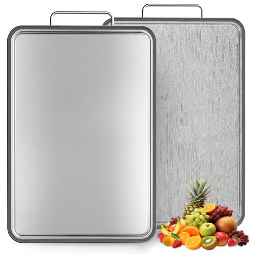 Stainless Steel Cutting Board for Kitchen (Double Sided Stainless Steel)