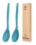Pack of 2 Silicone Cooking Spoons (Blue)
