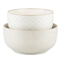 Mikiegy Ceramic Mixing Bowls Set of 2 (98&145 oz)