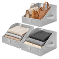 Trapezoid Closet Storage Bins (Ash Gray / 11½"L x 11½"W x 7¾"H)