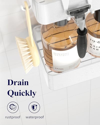 Shower Caddy Adhesive (White / Large)