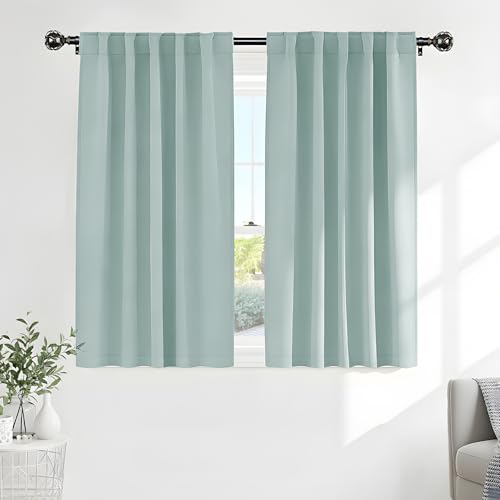 Short Curtain Panels (Mint Green / 42"W x 45"L (Pack of 2))