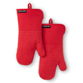 Gourmet Series Gridlines Oven Mitts 2 (Passion Red)