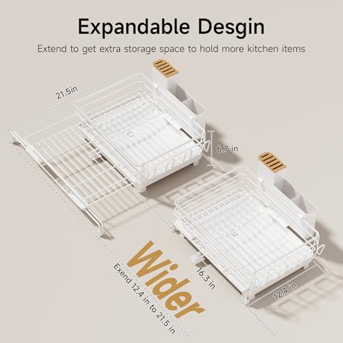 Large Dish Drying Rack (White)