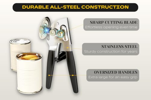 Heavy Duty Can Opener with Magnet (Folding with Magnet)