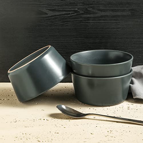 Coupe Stoneware Dinnerware Set (Dinnerware Set / Service For 4 / Gray Matte)