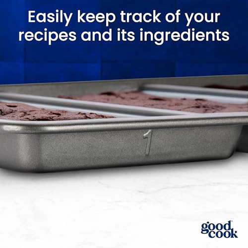 Premium Nonstick Divided Baking Sheet (11 x 17-Inch / Gray)