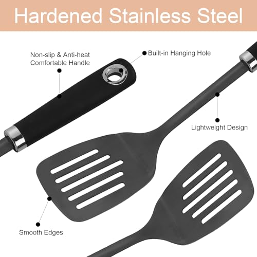 3 Piece Stainless Steel Utensil Set (Z-Black Cooking Utensils)