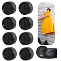 Kitchen Towel Hooks (8 Pack / Black Pearl)