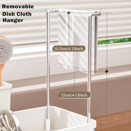 Sponge Holder for Kitchen Sink (White)