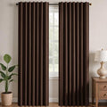 Blackout Curtains for Bedroom (Chocolate / 52"W x 54"L (Pack of 2))