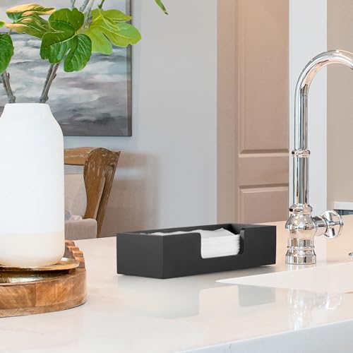 Paper Towel Dispenser Countertop (Black / 1 Pack,Small)