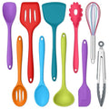 10 Pieces Silicone Cooking Utensils Set (10 Pieces / Colorful)
