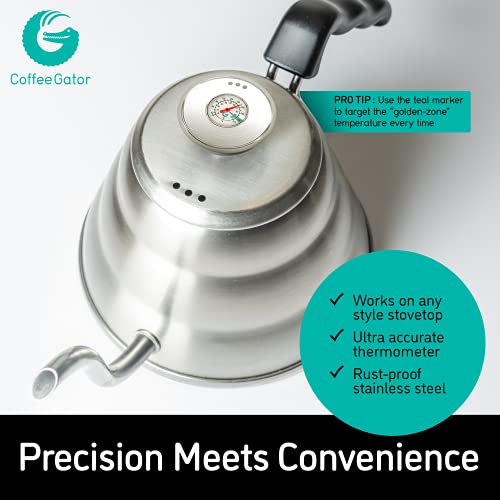 Gooseneck Kettle with Thermometer (40 fl oz)