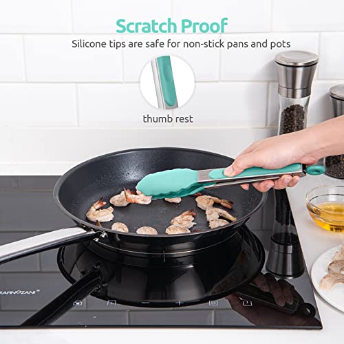 Kitchen Tong for Cooking (Aqua Sky / 9 inch)