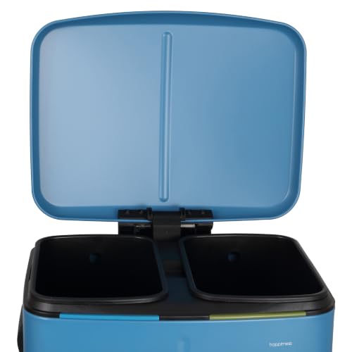 Marco 10.6 Gal Double Bucket Step Trash Can (Bright Cobalt Blue)
