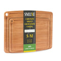 Bamboo Cutting Boards for Kitchen [Set of 2] (Set of 2 (S+M))