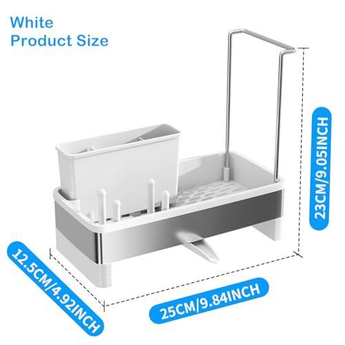 Sponge Holder for Kitchen Sink (White)