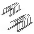 Plate Rack & Cutting Board Organizer for Cabinet (Black/2 Pack)