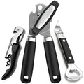 3PCS Can Opener Manual & Bottle Opener & Wine Opener