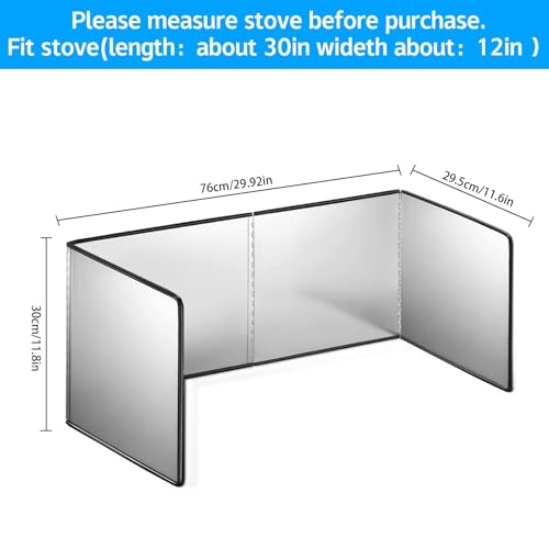 4 Sided Oil Splatter Guard Grease Splatter Guard Stove Splatter Guard