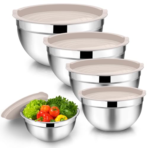 Mixing Bowls Set of 5 (Khaki)