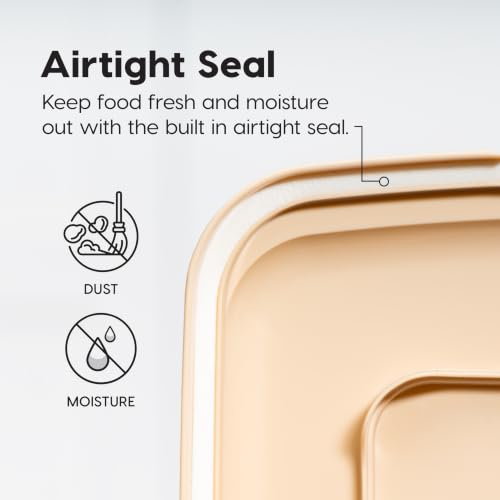 Dog Food Storage Container (58 lbs / Almond/Pearl)