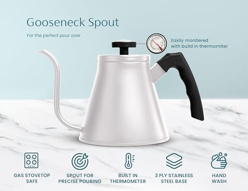 Gooseneck Kettle (White)