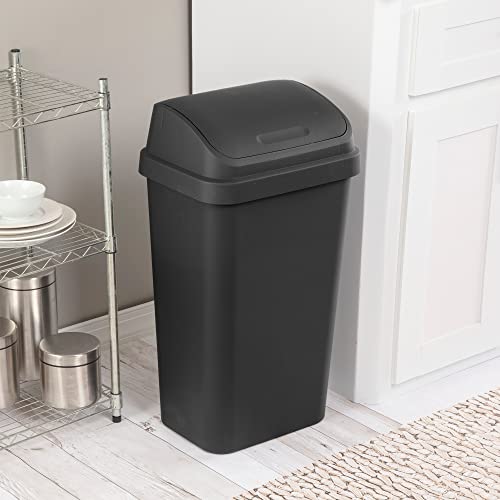 Wastebasket SWINGTOP BLK 13GA 10899004