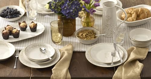 Homespun Stoneware Serving Bowl (Dough Bowl)